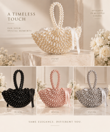 Pearl Beaded Bridal Bag – No. 1